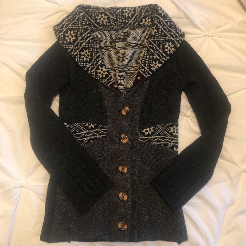 Anthropologie “Preloved” sweater, one of a kind!